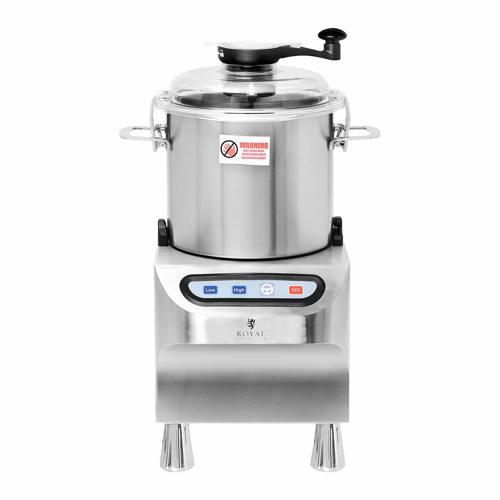 Cortadora de hortalizas y trituradora de alimentos - 3 L - 735 W - 4 discos  de corte - Ø 174 mm - Royal Catering