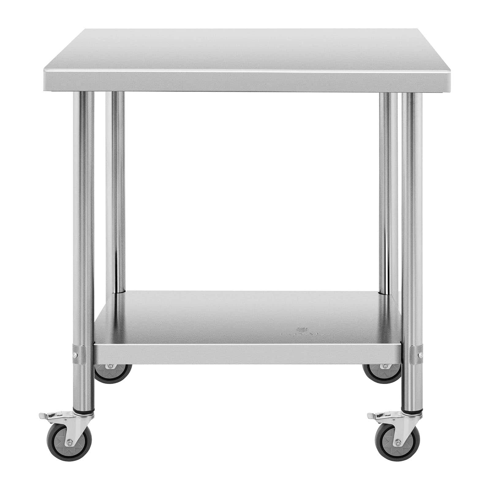 Tavolo inox con ruote - 60 x 90 cm 145 kg - Royal Catering